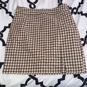 Garage Plaid Mini Skirt